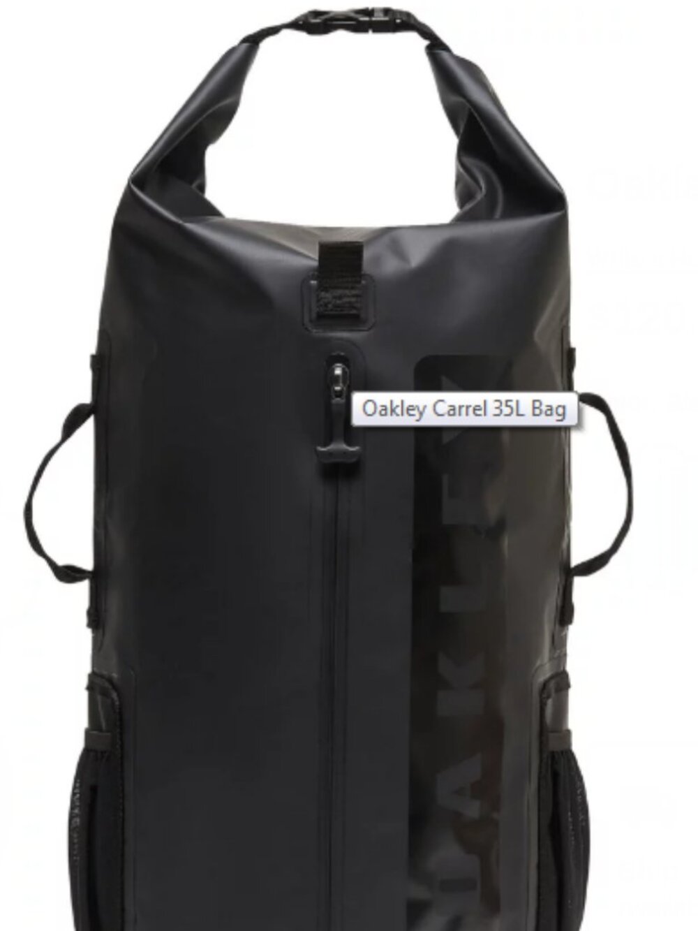 Oakley Carrel Bag Black 35L Waterproof Barrel Bag